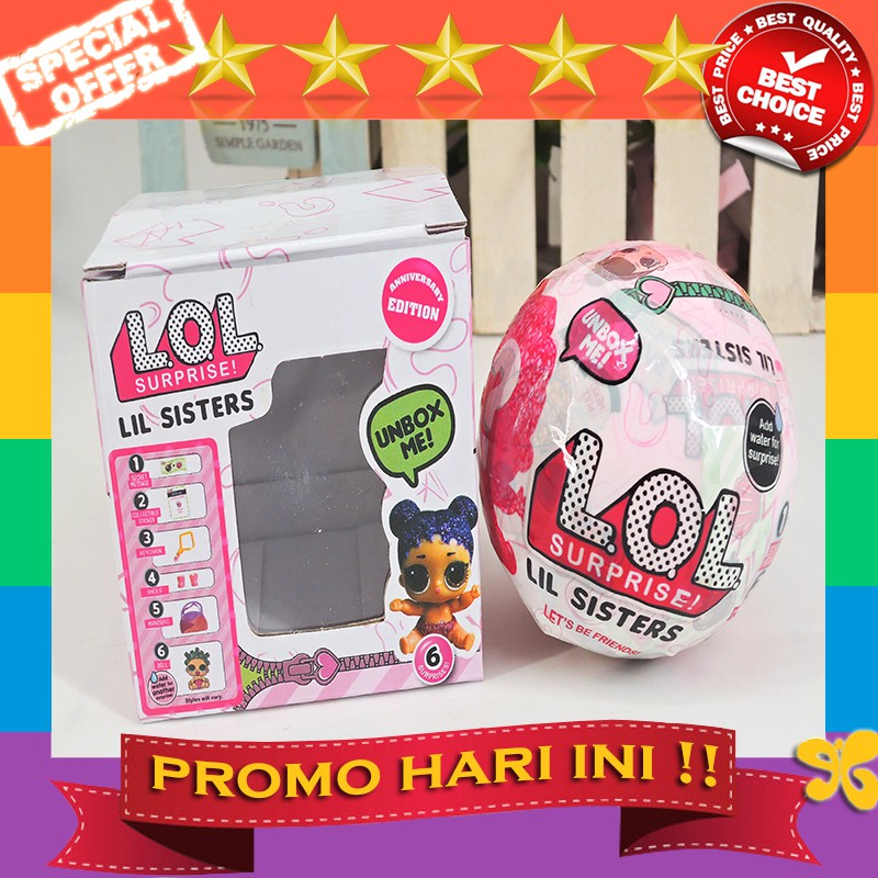 LOL Surprise Murah Under Wraps Biggie Pets Ball Paketan Hongkong LY0010  surprice lil sister