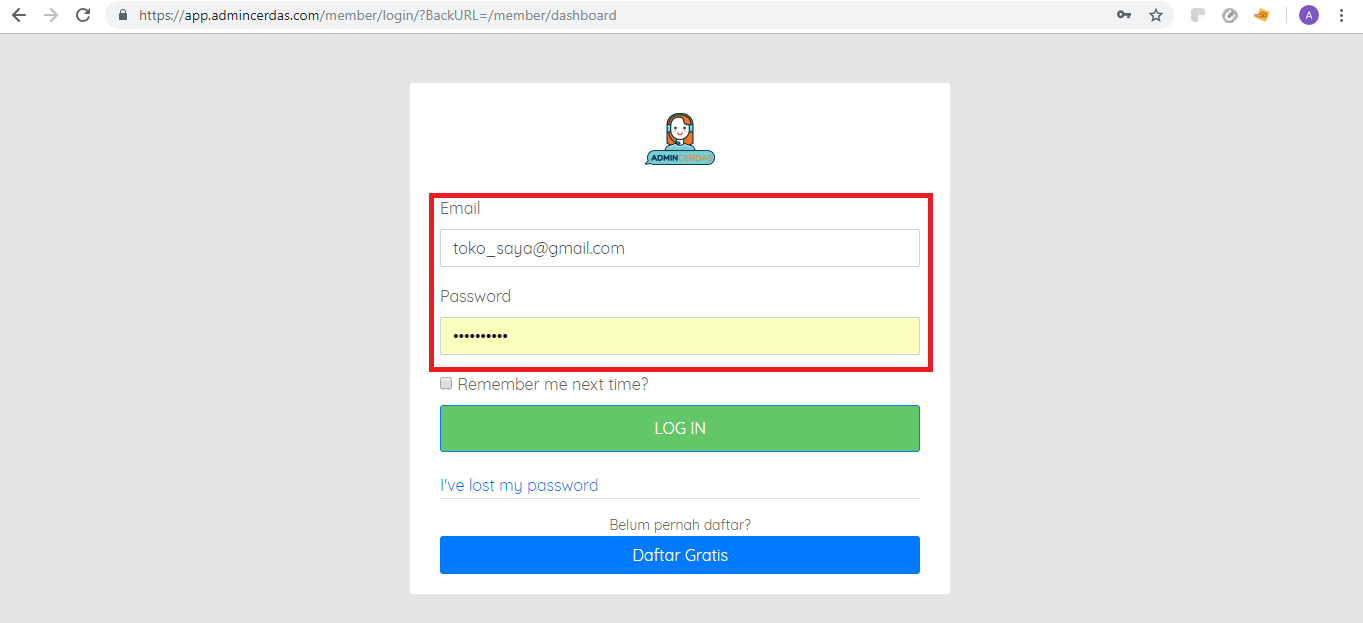 001 login admincerdas