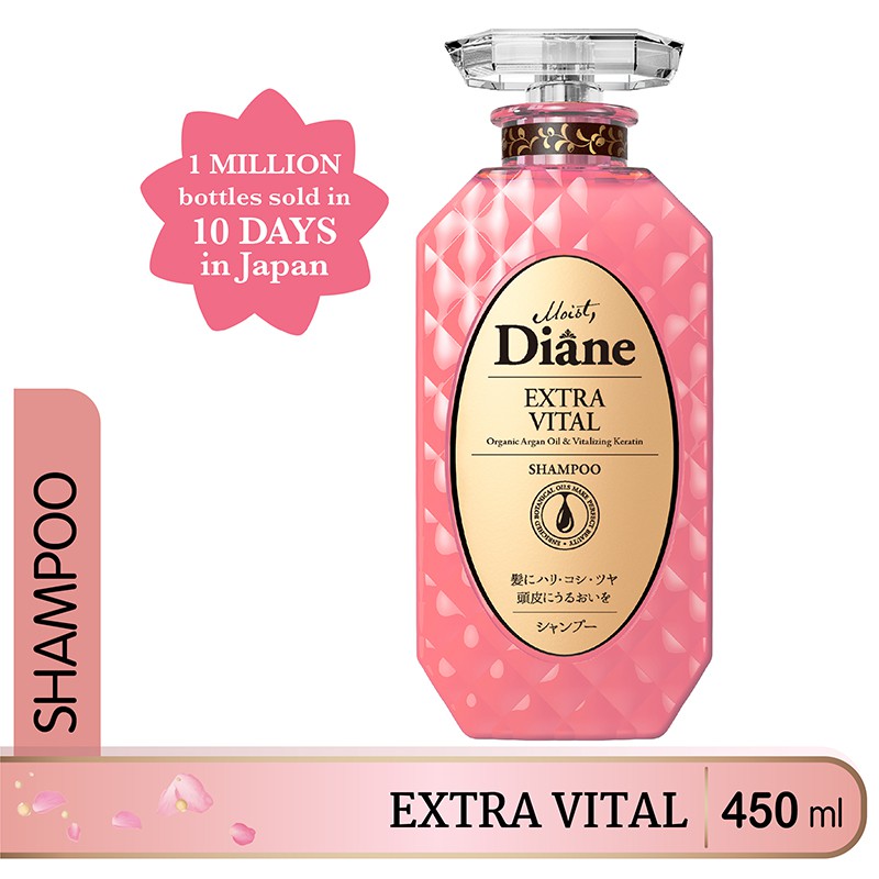 Moist Diane Extra Vital Shampoo 450ml (Made in Japan) Era Official Store