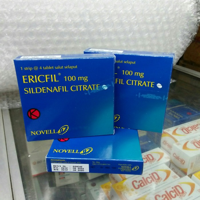 Ericfil 100mg Kuda Biru Vitamin (Harga / 4Tablets) - ssindomart