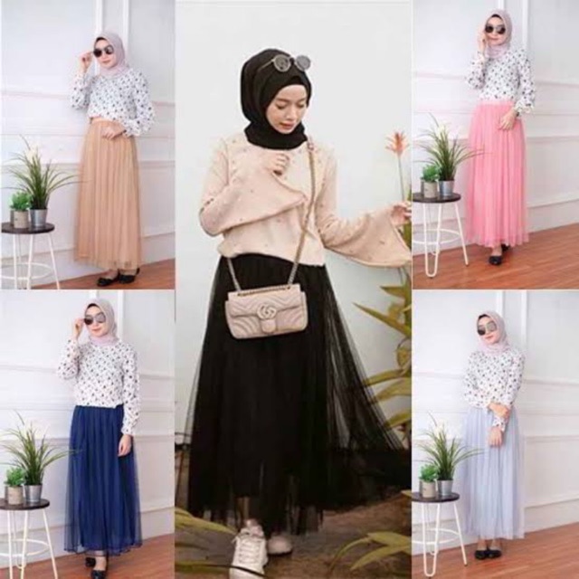 ROK TUTU MAXY SKIRT TUTU JARING PREMIUM Abu