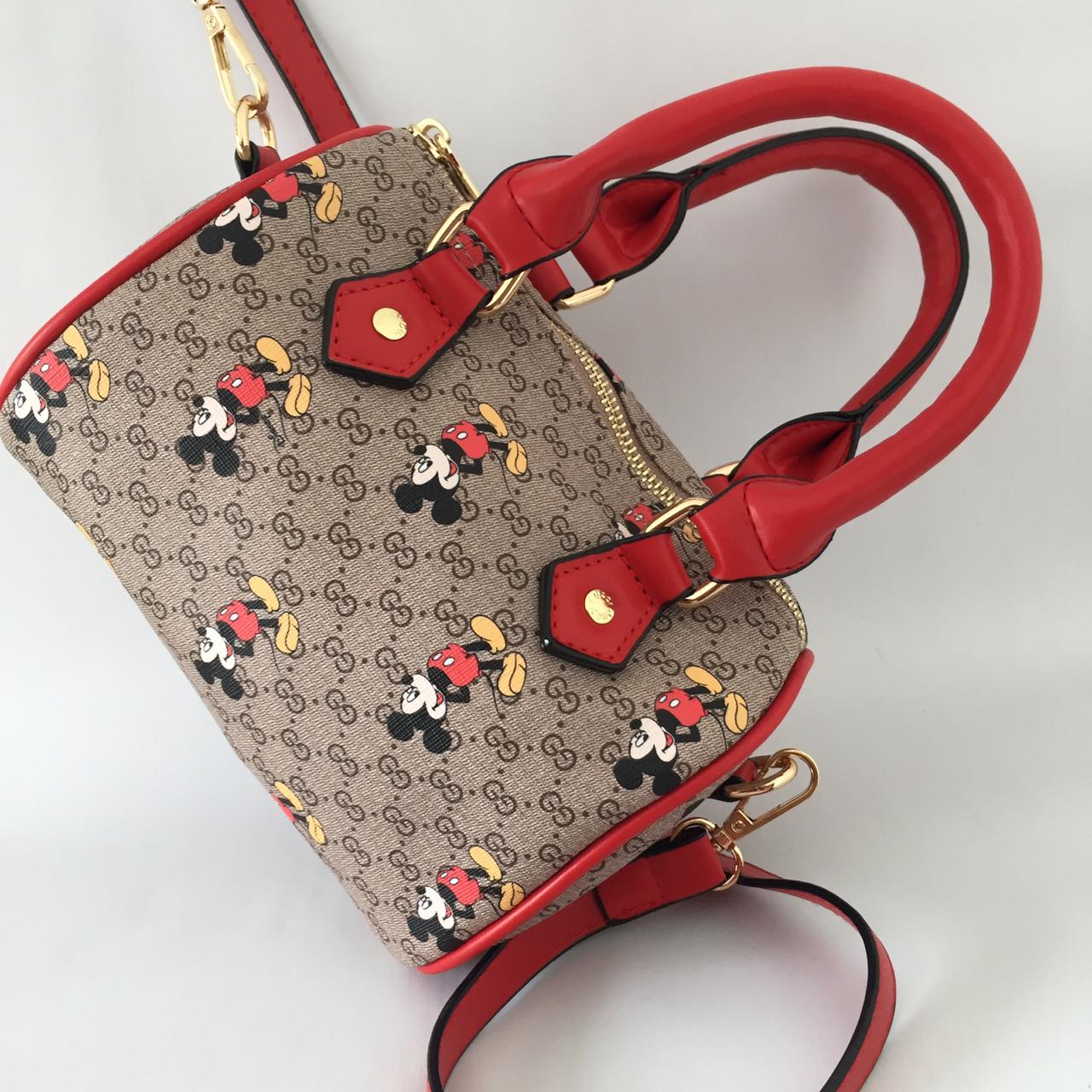 Disney Land Mini Travel Fhasion Mickey Speedy Import Tas Handle