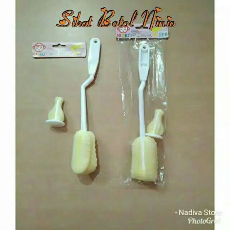 fix SIKAT BOTOL BABYSAFE BOTTLE BRUSH SPONGE SIKAT BOTOL SPON SIKAT DOT  NINIO UJUNG BUSA Ninio,Full Sikat