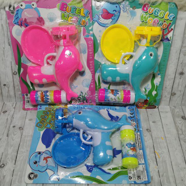 Tembak bubble gun sabun gelembung air ikan musik melodi music baby