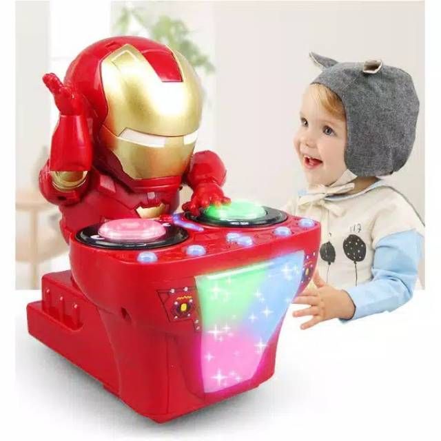 Robot hero dance DJ dynamic disko nari joget lampu ironman