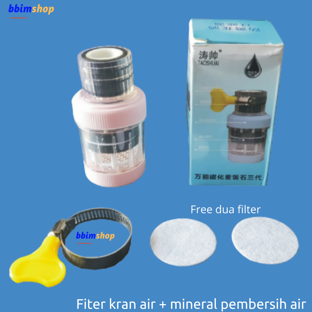 Sambungan Kran Air Magnet Plus Filter dan Butiran Mineral Pembersih Air
