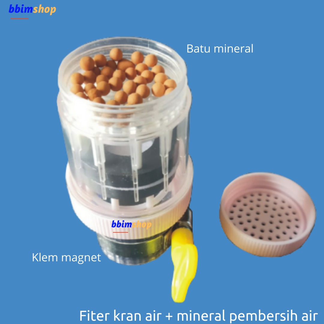 Sambungan Kran Air Magnet Plus Filter dan Butiran Mineral Pembersih Air