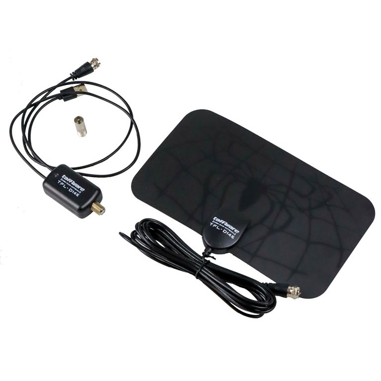 Taffware Antena TV Digital DVB-T2 High Gain 25dB with Signal Booster Amplifier - TFL-D146