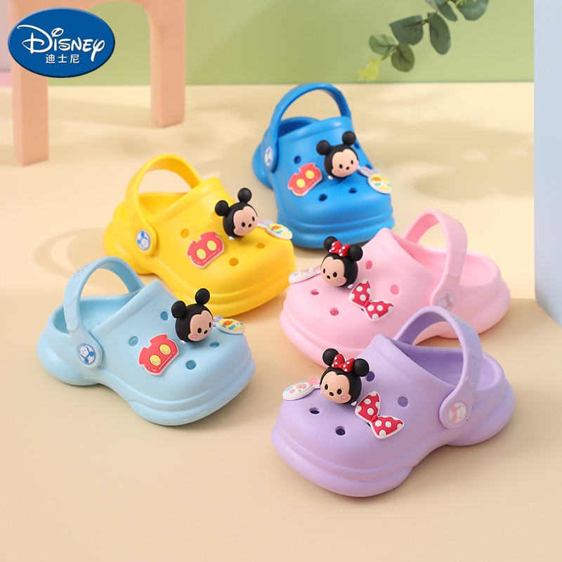 Sandal crocs anak perempuan/laki laki unisex motif tsum tsum